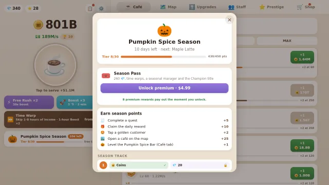 The monthly season with its own station and a 30-tier reward track.